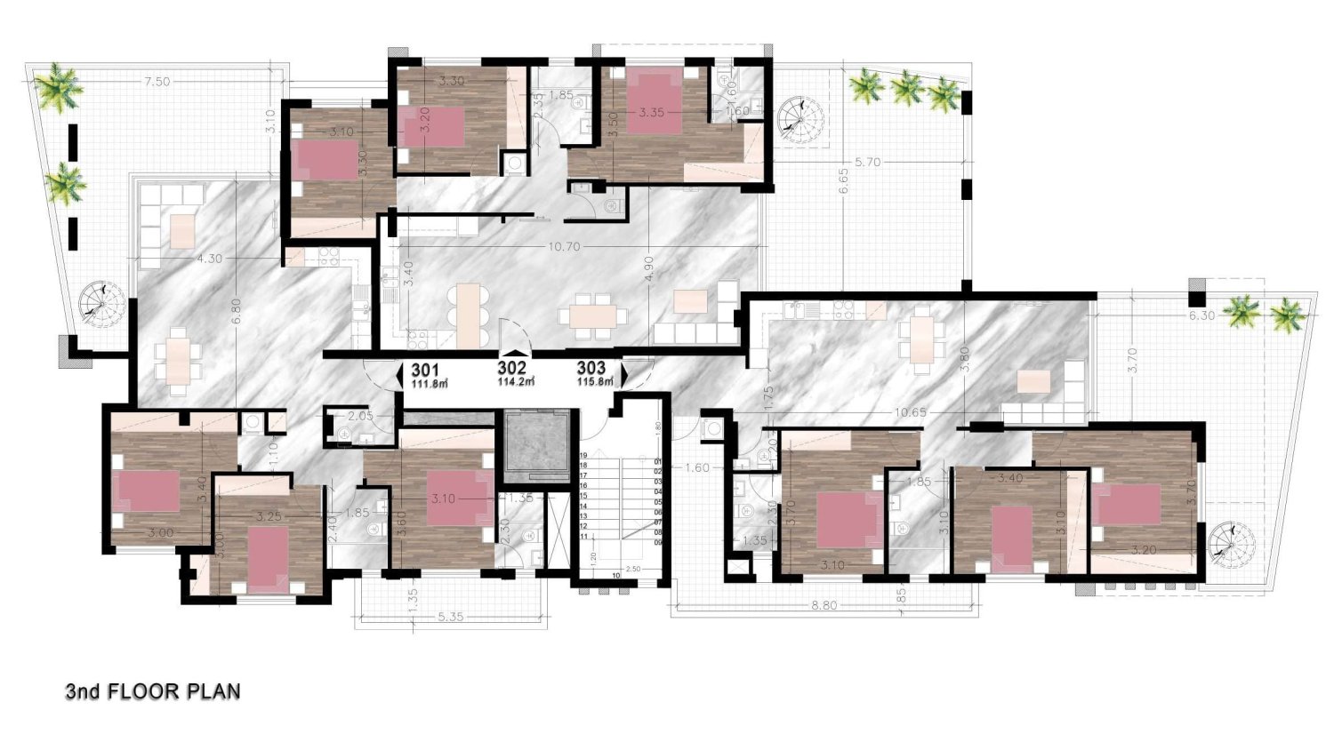 3 bedrooms Penthouse in Limassol, Cyprus No. 64986