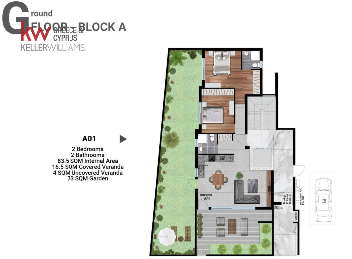 2 dormitorios Apartamento en Livadia, Larnaka, Chipre No. 63379