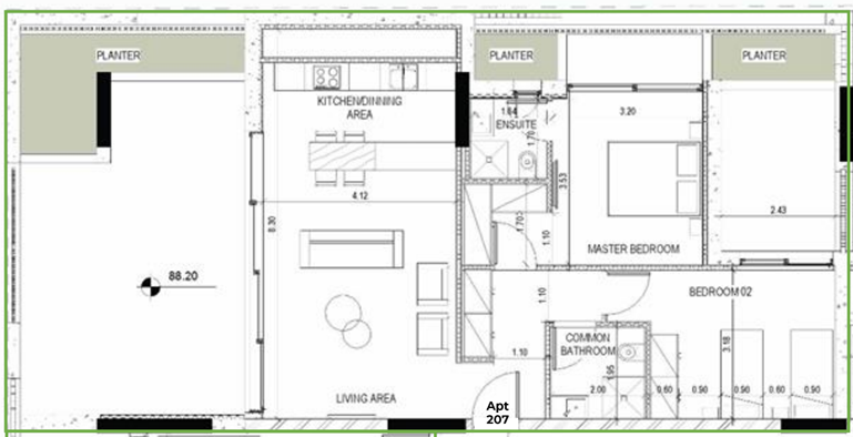 2 chambres Appartement à Paphos, Chypre No. 63833