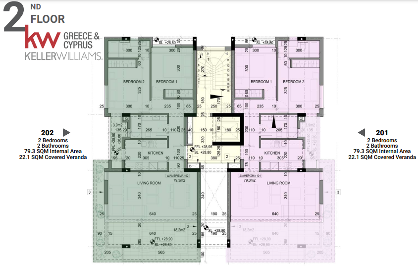 2 dormitorios Apartamento en Larnaca, Larnaka, Chipre No. 63313