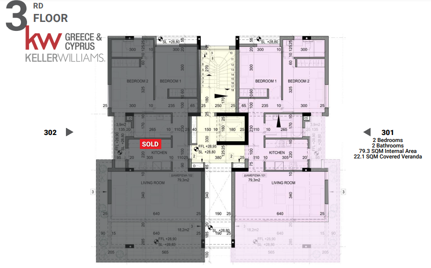 2 dormitorios Apartamento en Larnaca, Larnaka, Chipre No. 63313