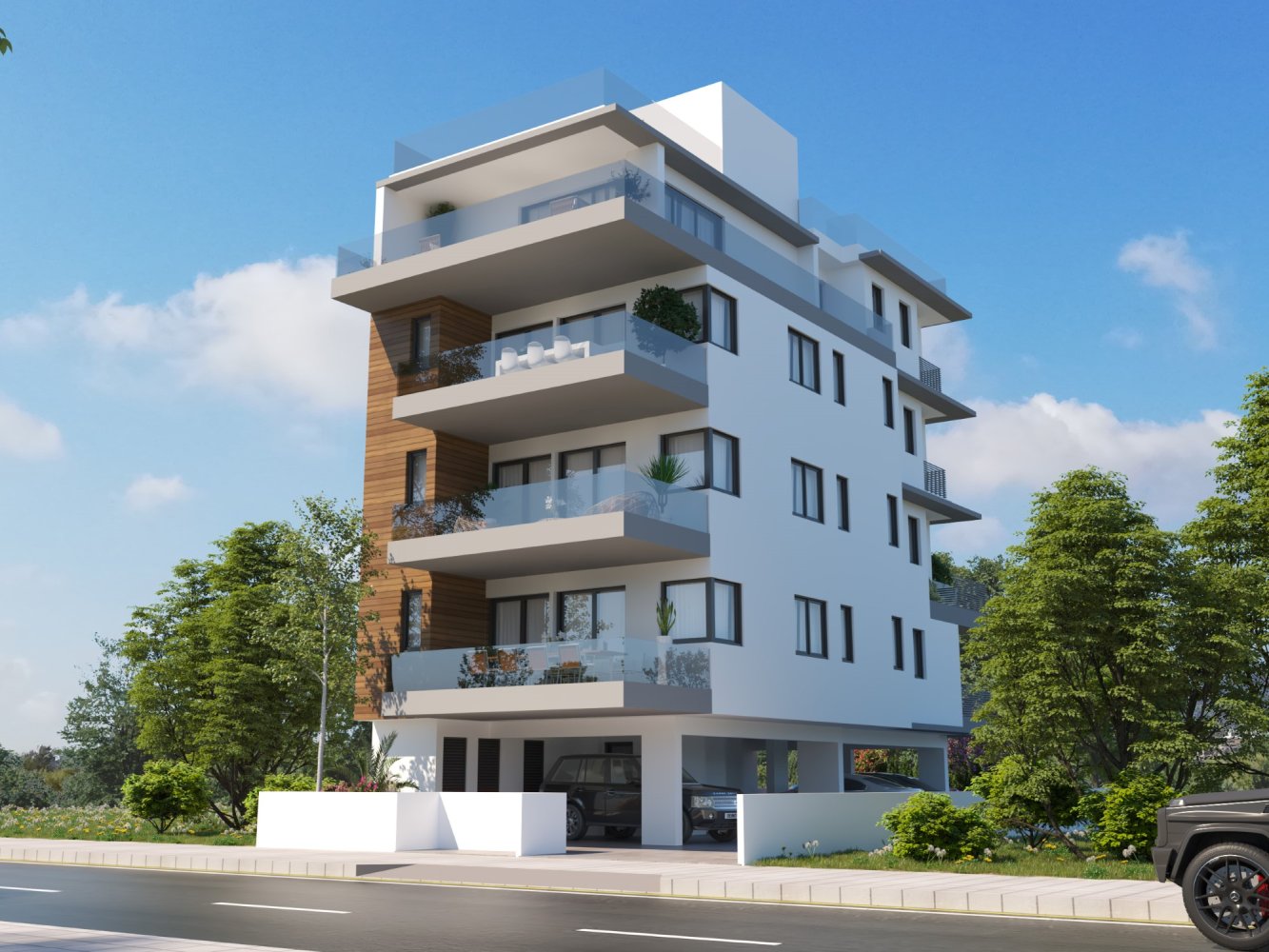 Квартира с 2 спальнями в Ларнака, Кипр № 62147