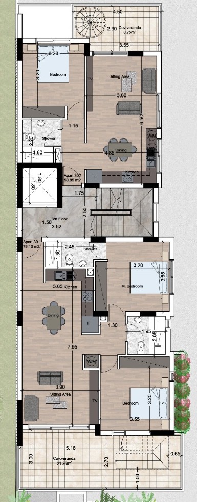 1 bedroom Penthouse in Larnaca, Larnaka, Cyprus No. 63493