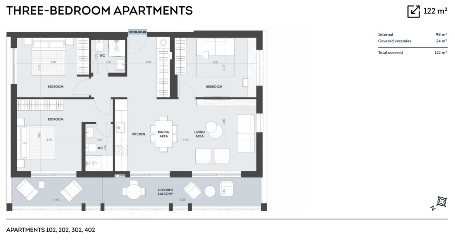 3 chambres Appartement à Paphos, Chypre No. 65285