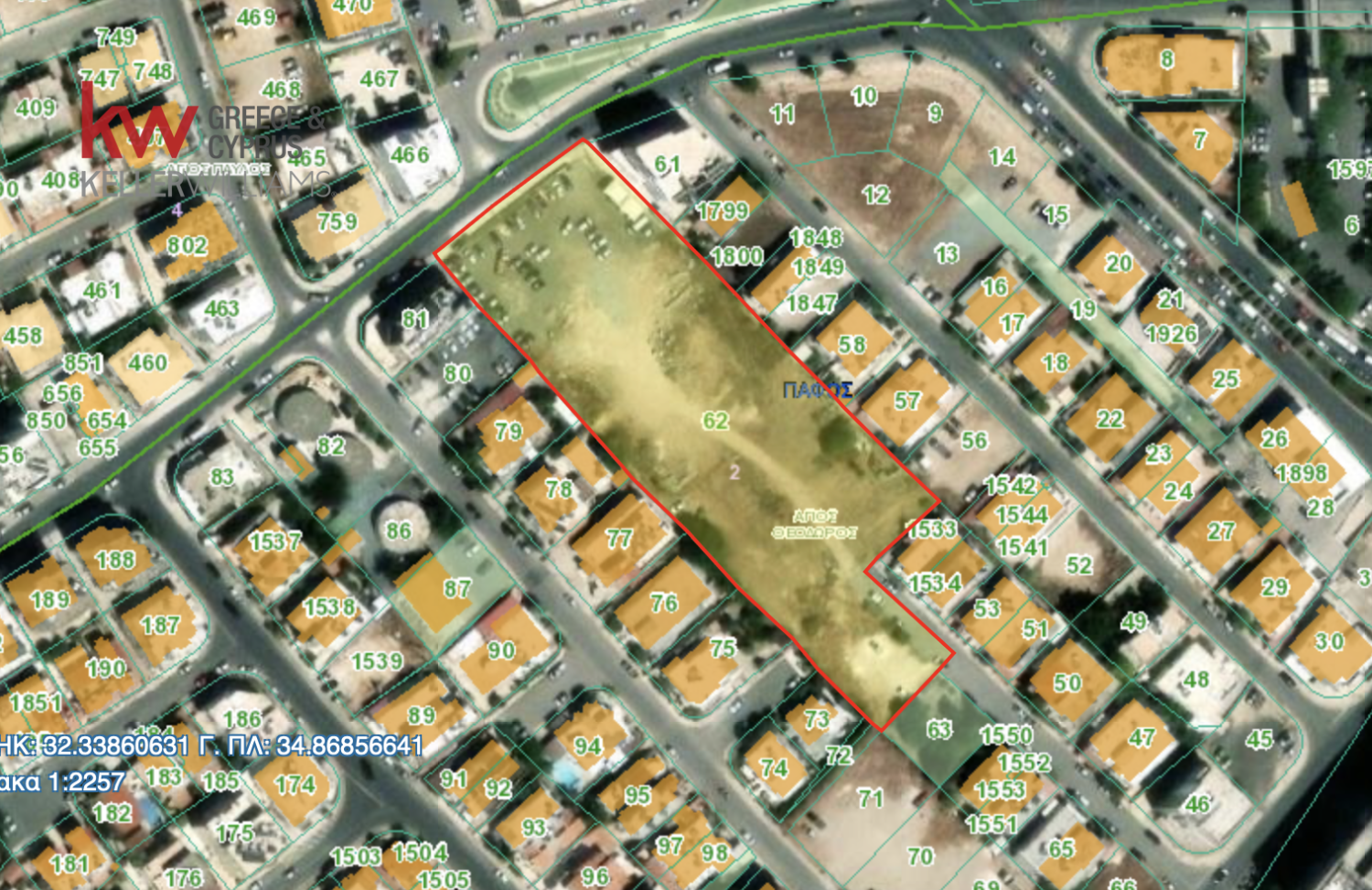 8330m2 Land in Paphos, Cyprus No. 61180