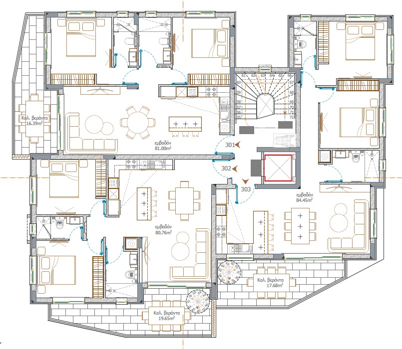 2 bedrooms Apartment in Deryneia, Ammochostos, Cyprus No. 61559