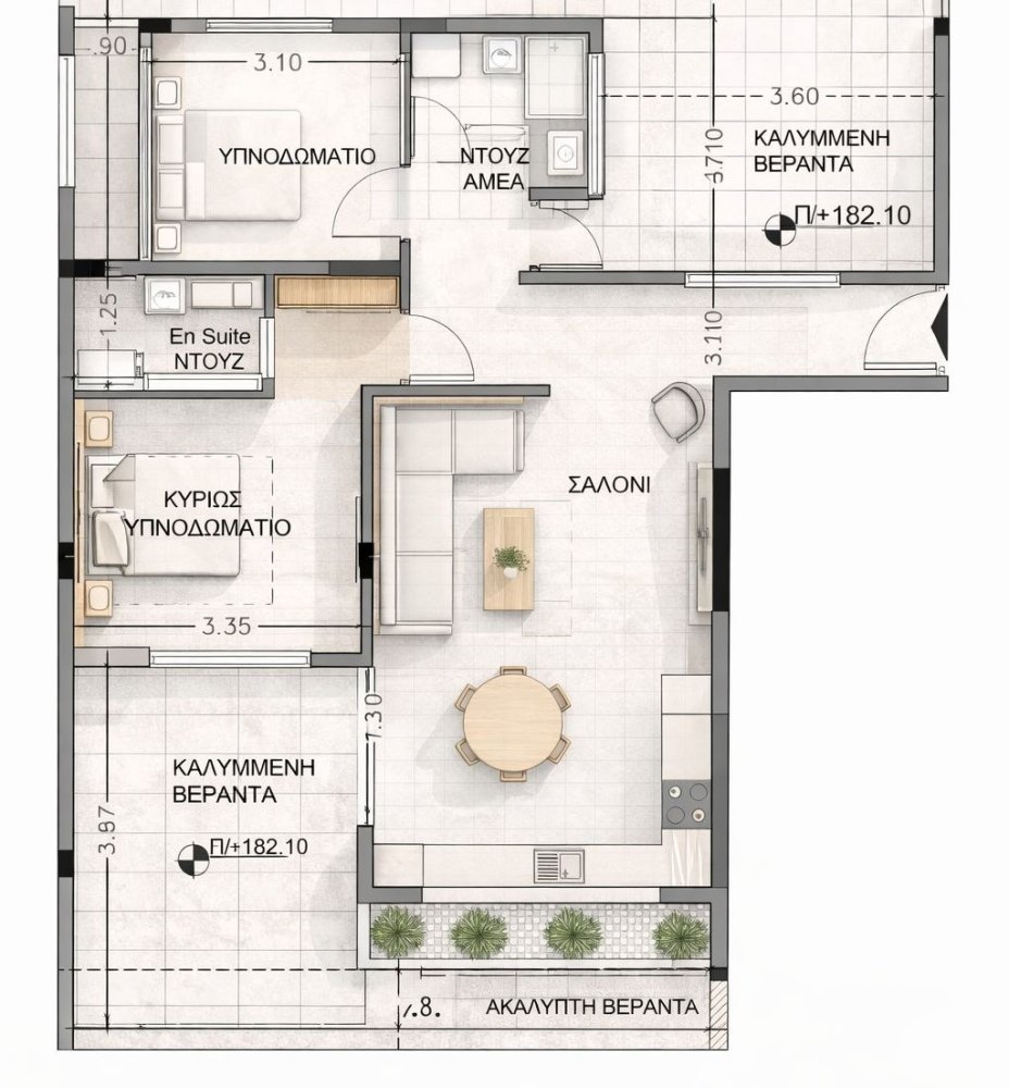 2 dormitorios Apartamento en Limassol, Chipre No. 60866