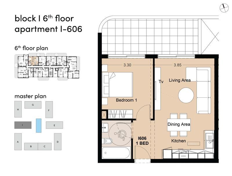 1 bedroom Apartment in Larnaca, Larnaka, Cyprus No. 64782