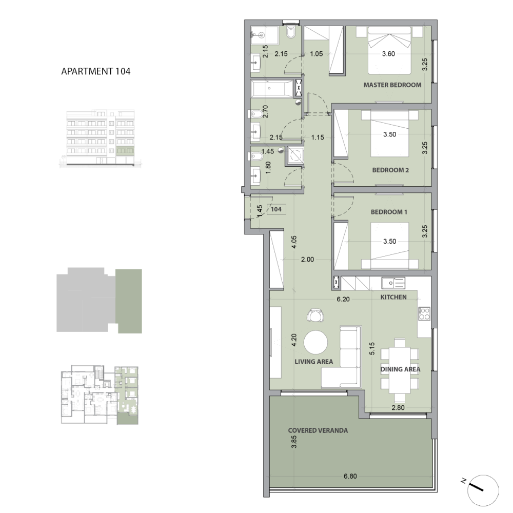 3 bedrooms Apartment in Limassol, Cyprus No. 63916