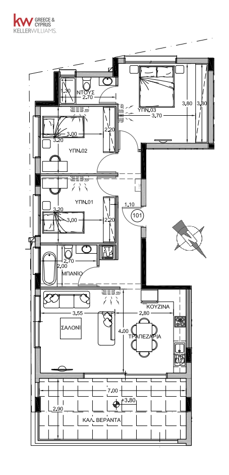 3 bedrooms Apartment in Latsia, Nicosia, Cyprus No. 60538