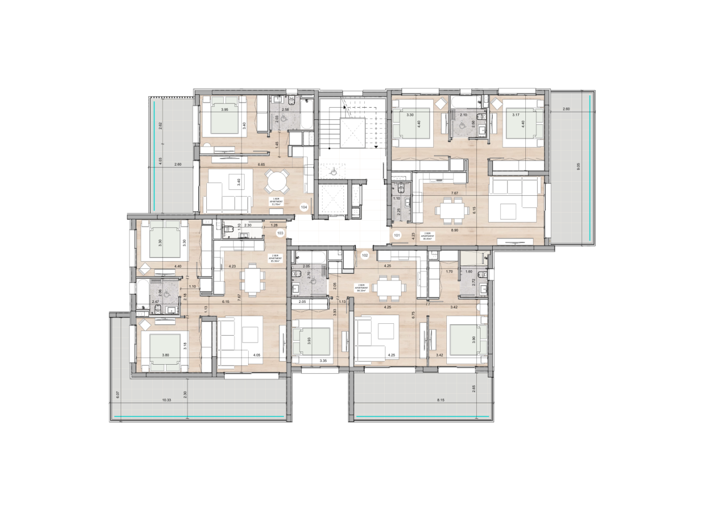 2 bedrooms Apartment in Limassol, Cyprus No. 63976
