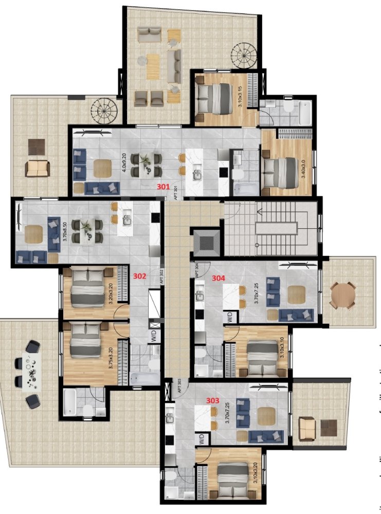 2 bedrooms Penthouse in Limassol, Cyprus No. 64993