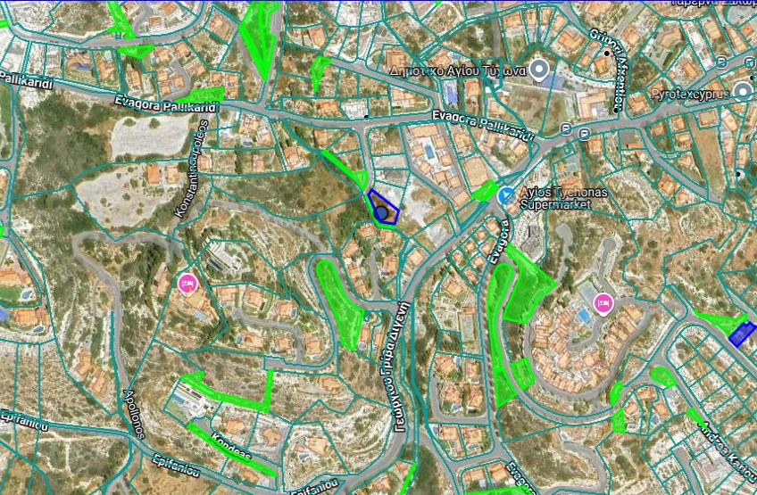 626m2 Terreno en Agios Tychonas, Limassol, Chipre No. 62539