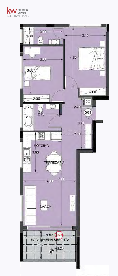 2 bedrooms Apartment in Lakatamia, Nicosia, Cyprus No. 60536
