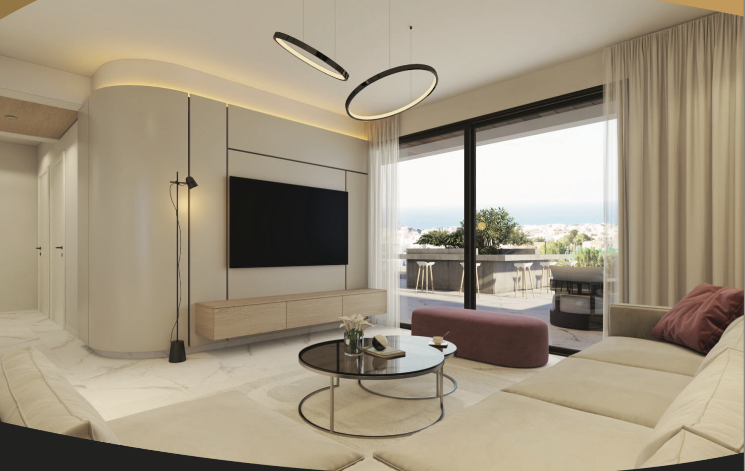 3 chambres Penthouse à Mesogi, Paphos, Chypre No. 65493