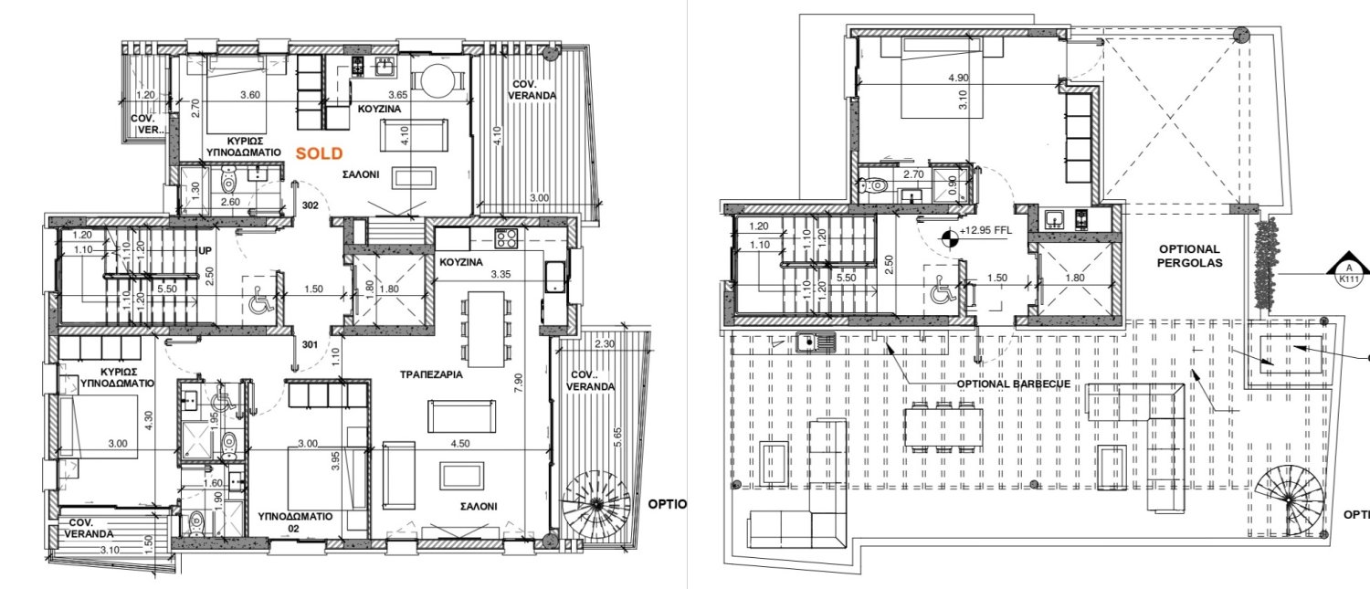 3 bedrooms Penthouse in Kato Paphos, Paphos, Cyprus No. 65334