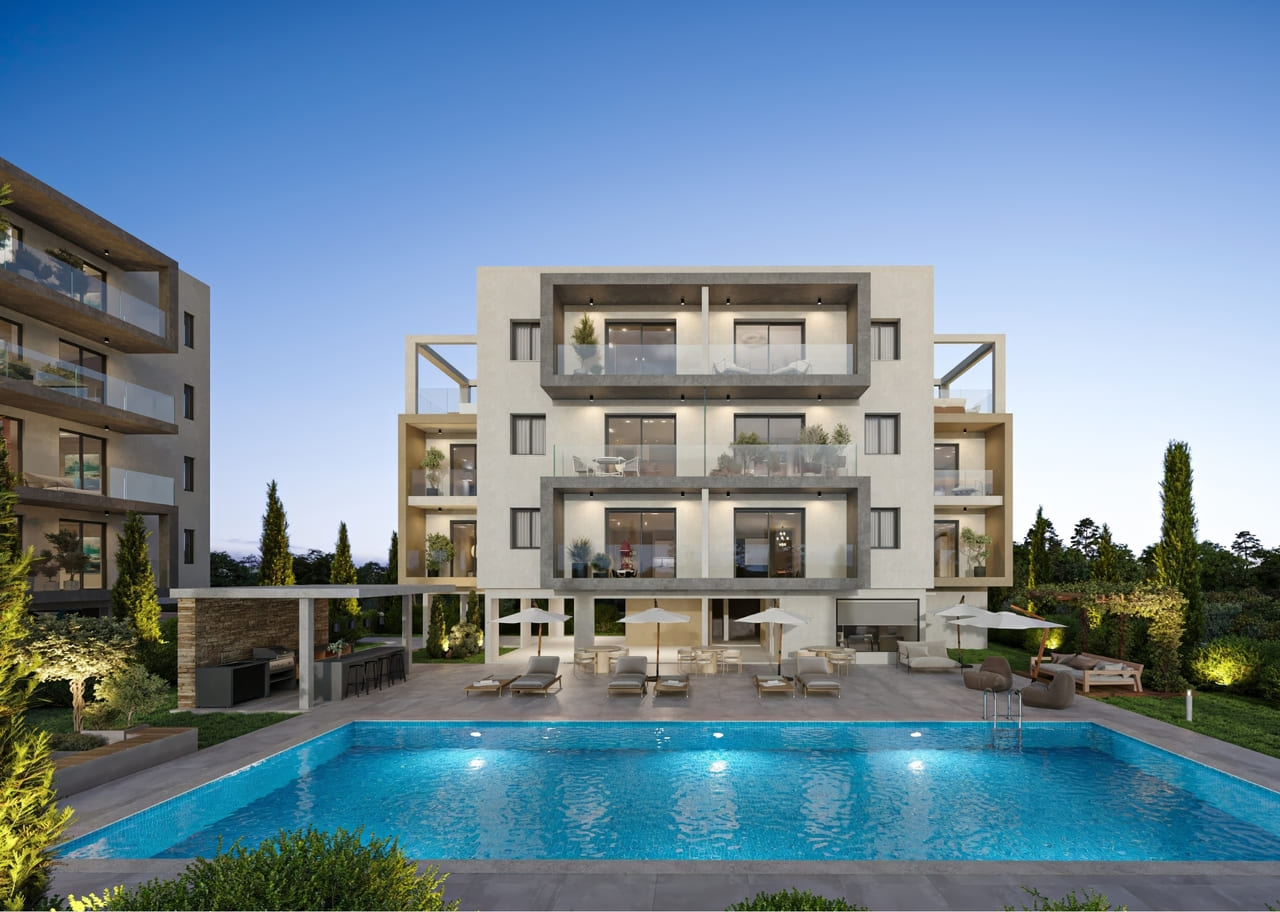 2 chambres Appartement à Paphos, Chypre No. 64056