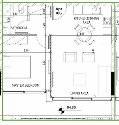 1 chambre Appartement à Paphos, Chypre No. 63828