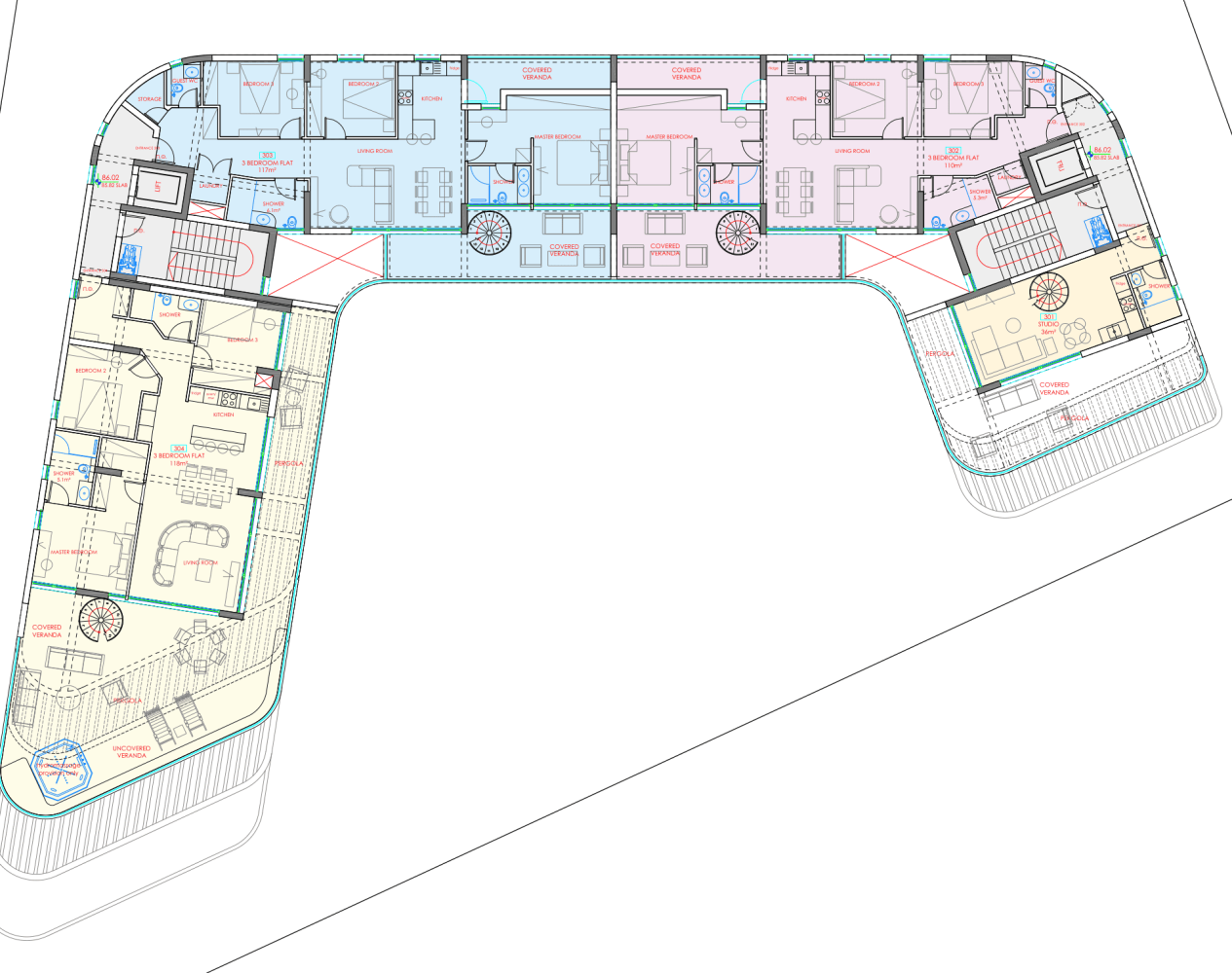3 bedrooms Penthouse in Limassol, Cyprus No. 64769