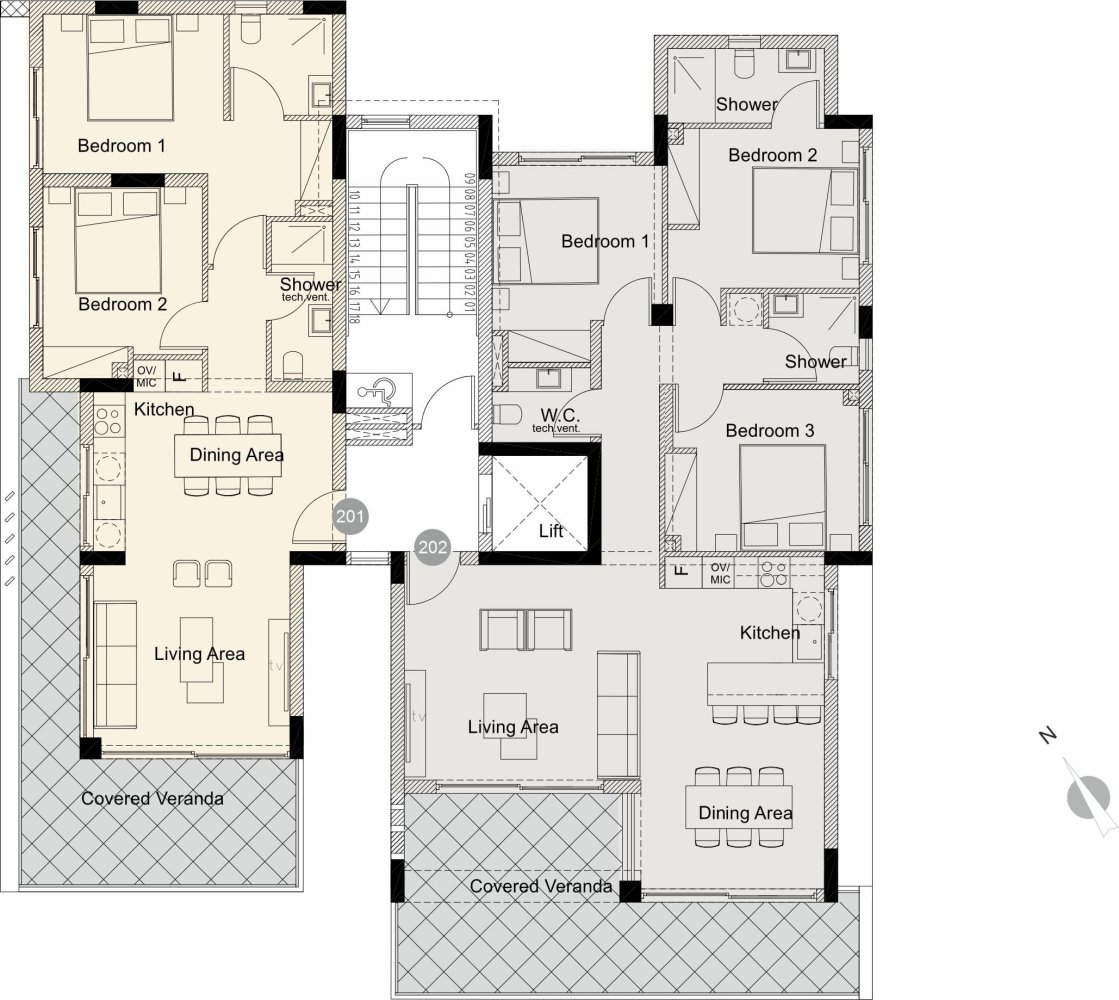 3 chambres Appartement à Paphos, Chypre No. 64096