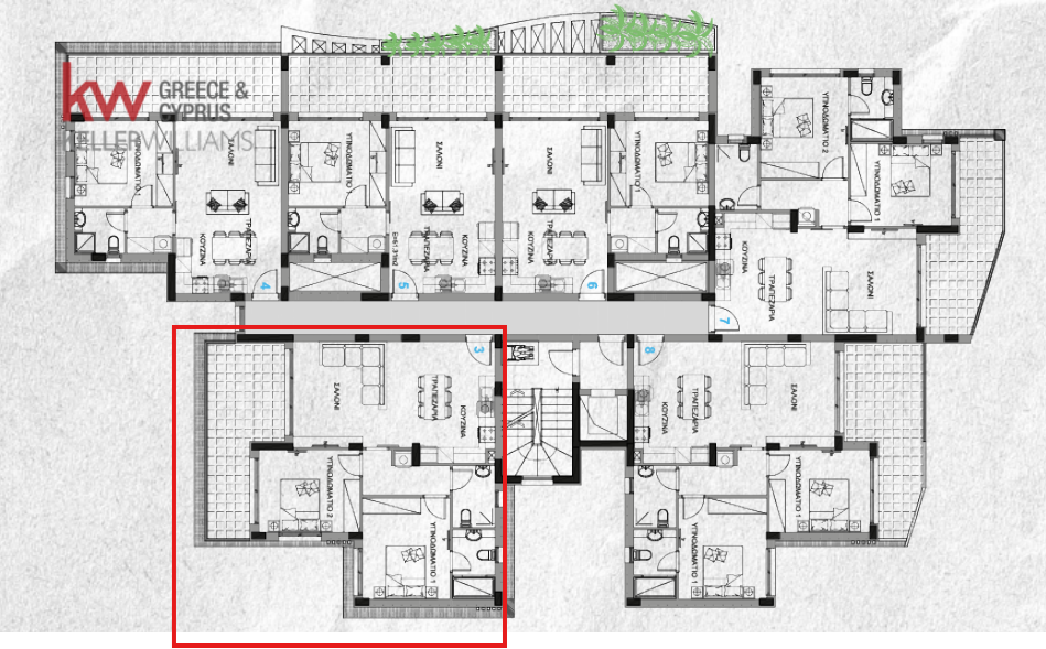 Квартира с 2 спальнями в Паралимни, Аммохостос, Кипр № 40673