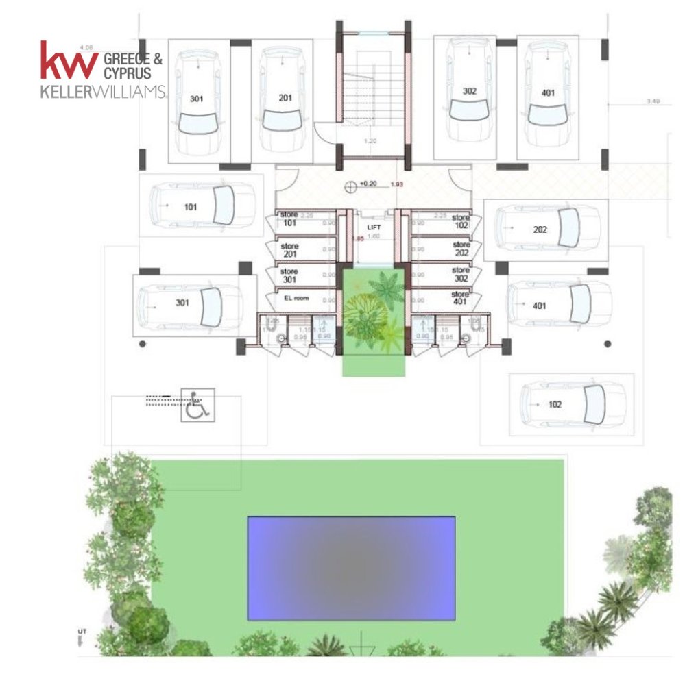 Квартира с 2 спальнями в Пафос, Кипр № 61162