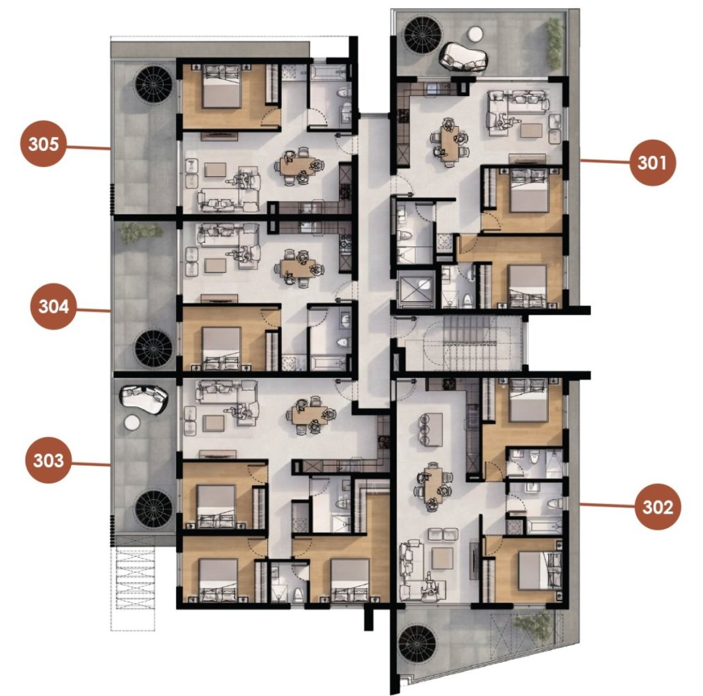 3 bedrooms Penthouse in Larnaca, Larnaka, Cyprus No. 64841