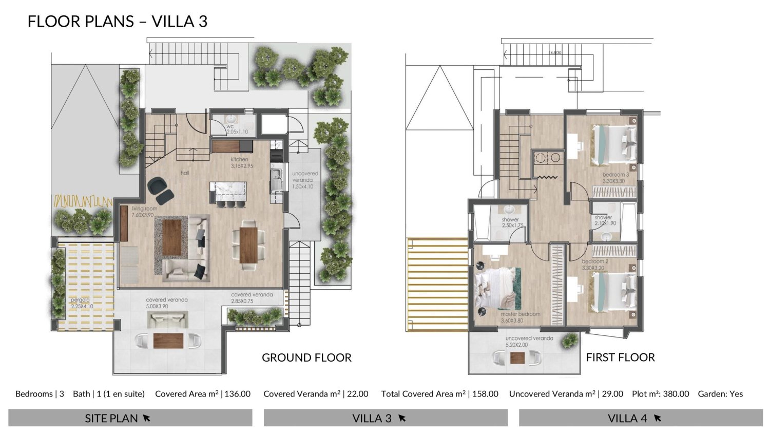 3 chambres Villa à Limassol, Chypre No. 64365