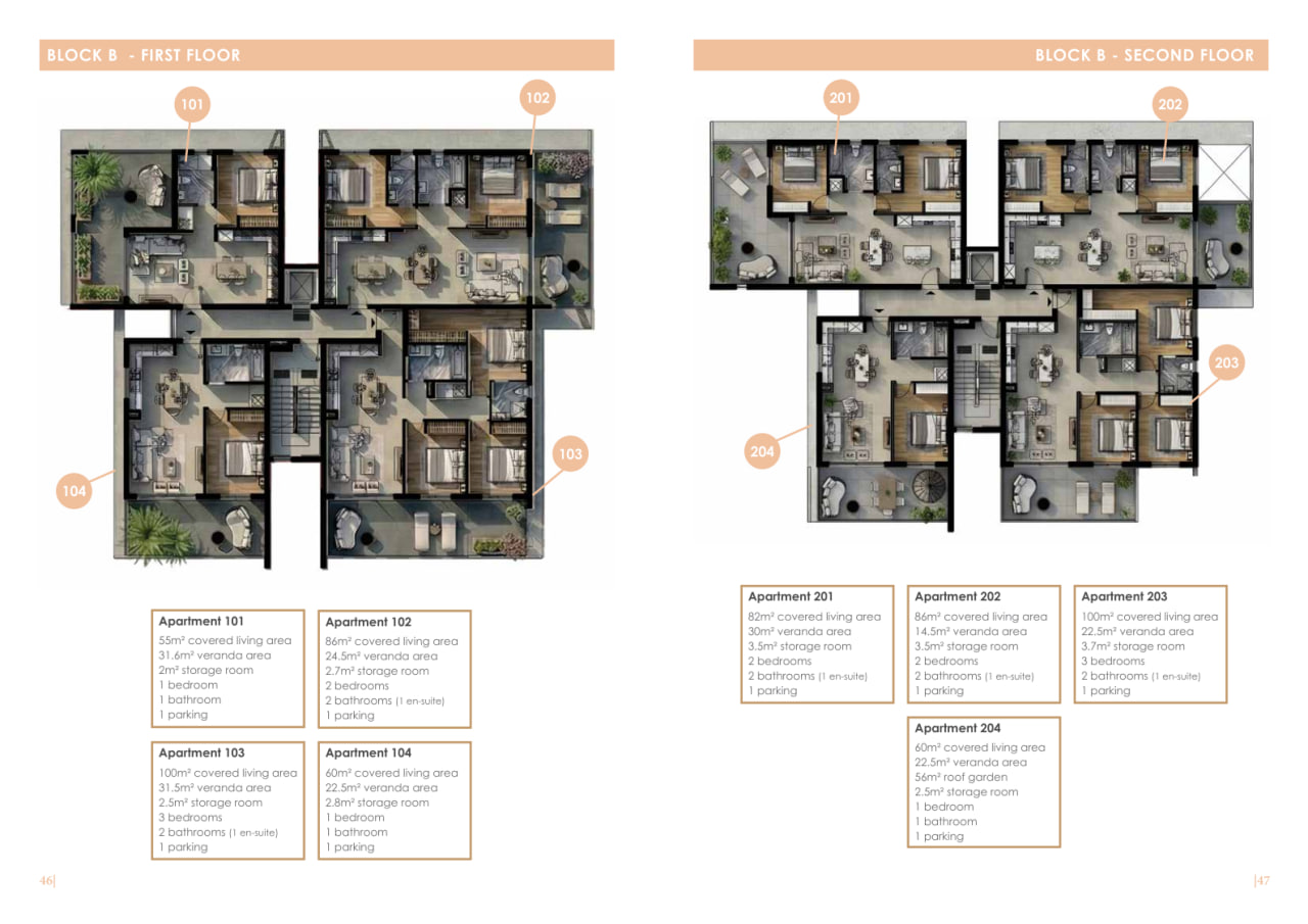 2 bedrooms Apartment in Larnaca, Larnaka, Cyprus No. 64450