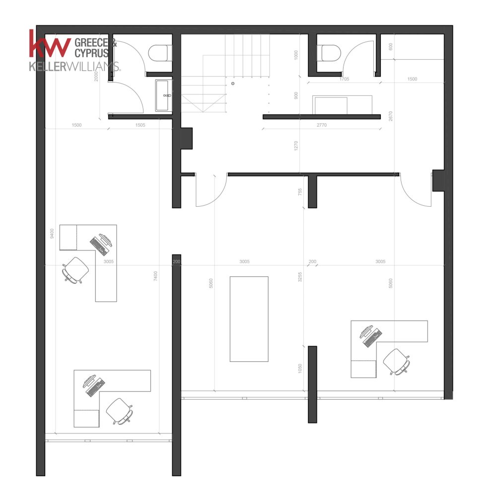 Офис с 5 комнатами в Ларнака, Кипр № 40195