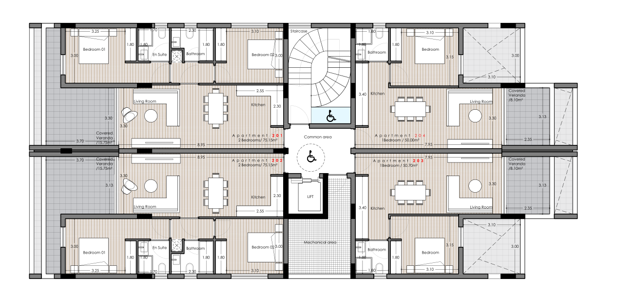 2 chambres Appartement à Limassol, Chypre No. 64375