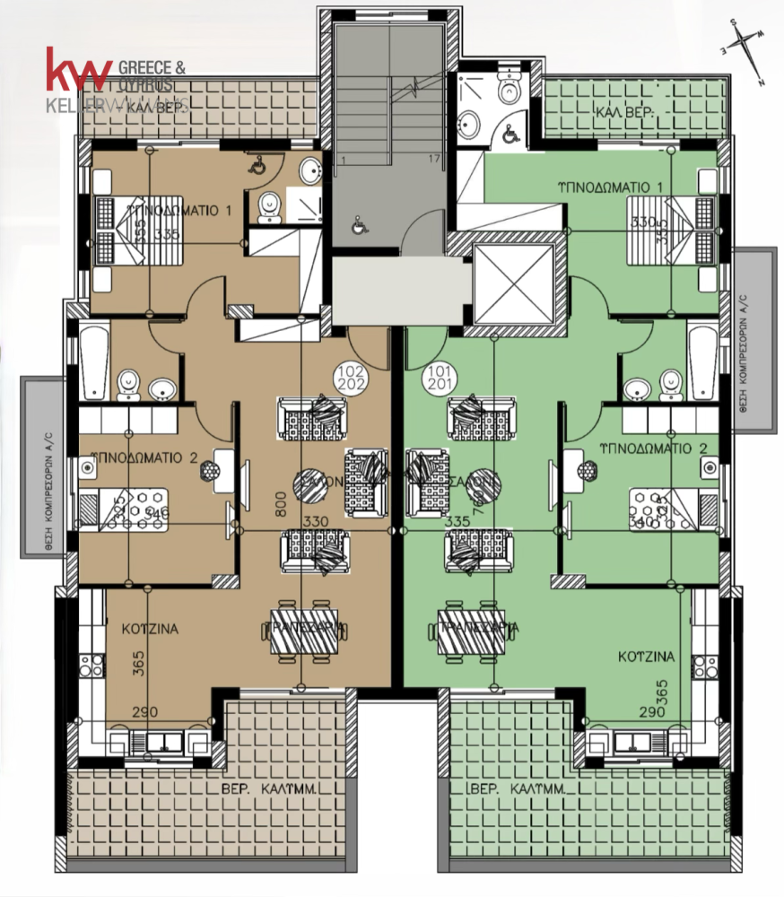 Квартира с 2 спальнями в Лакатамия, Никосия, Кипр № 40540