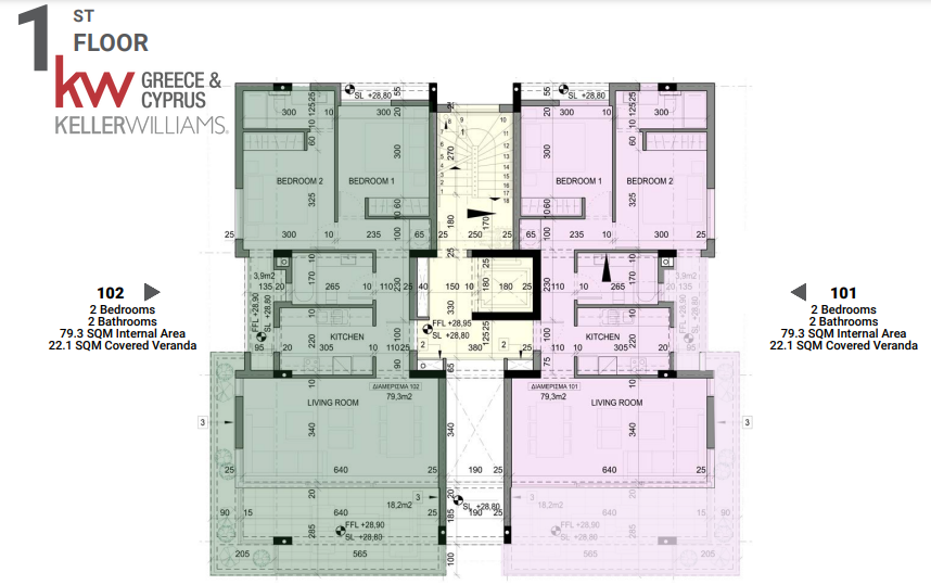 2 bedrooms Apartment in Larnaca, Larnaka, Cyprus No. 63315