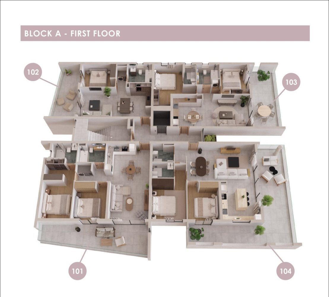 2 bedrooms Apartment in Larnaca, Larnaka, Cyprus No. 64611