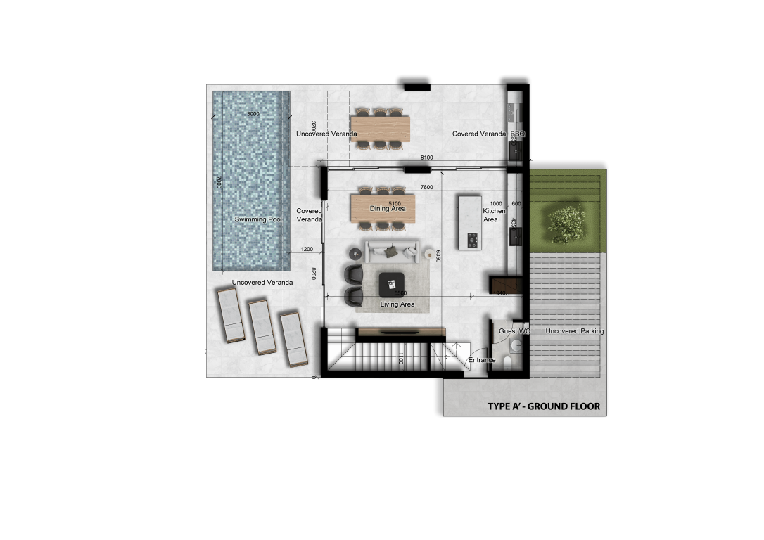 3 dormitorios Villa en Geroskípou, Paphos, Chipre No. 60593