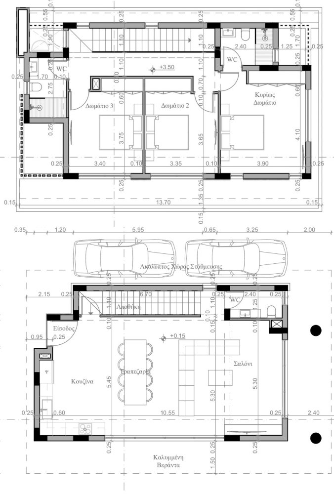 Вилла с 3 спальнями в Аммохостос, Кипр № 63898