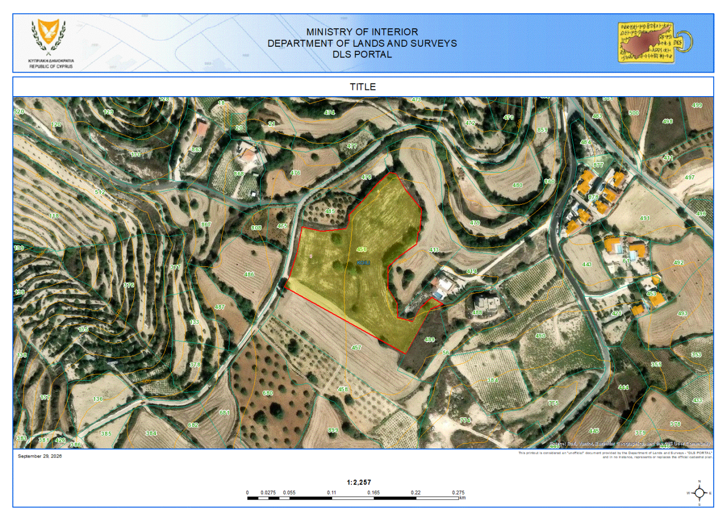 15000m2 Terreno en Koili, Paphos, Chipre No. 62275