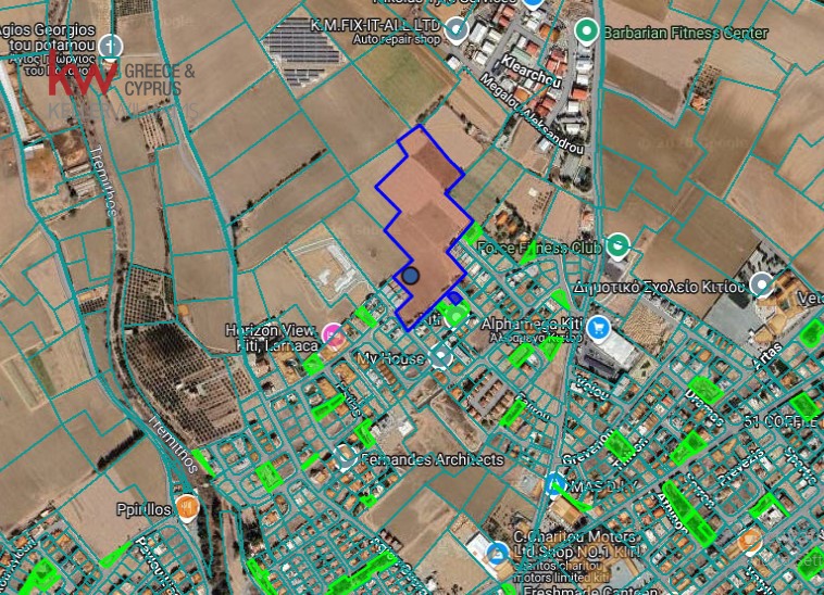 Земельный участок 33780м2 в Кити, Ларнака, Кипр № 49914