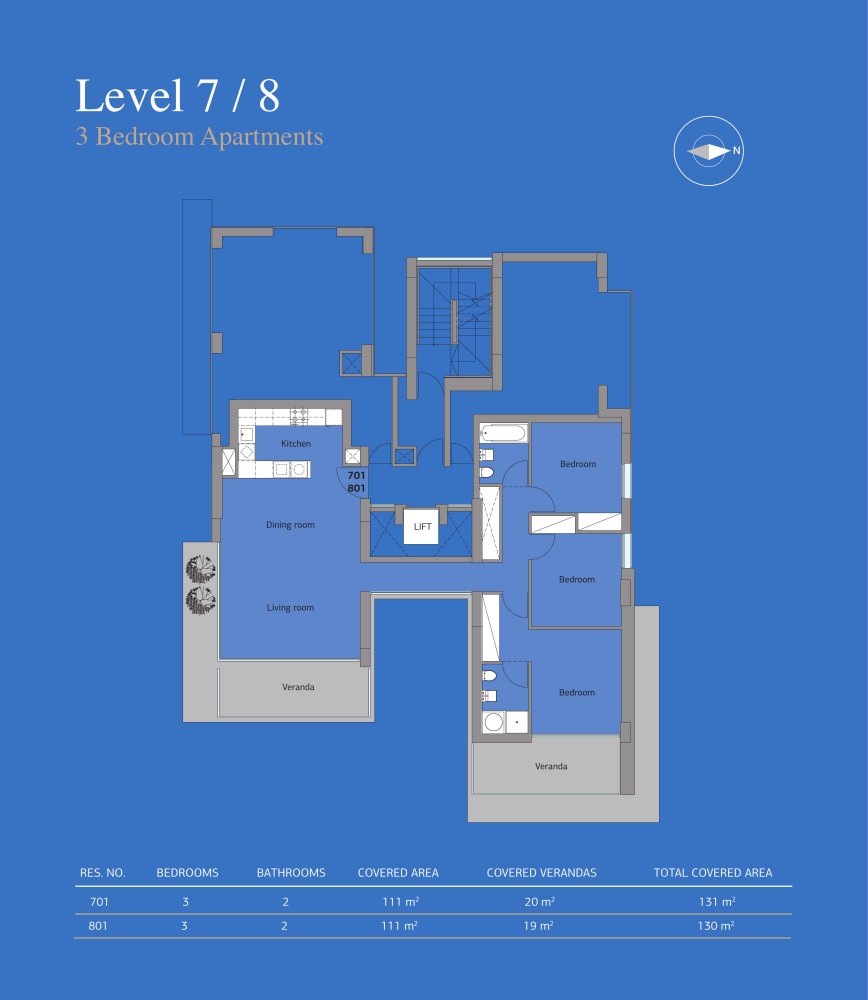 3 bedrooms Apartment in Larnaca, Larnaka, Cyprus No. 63435