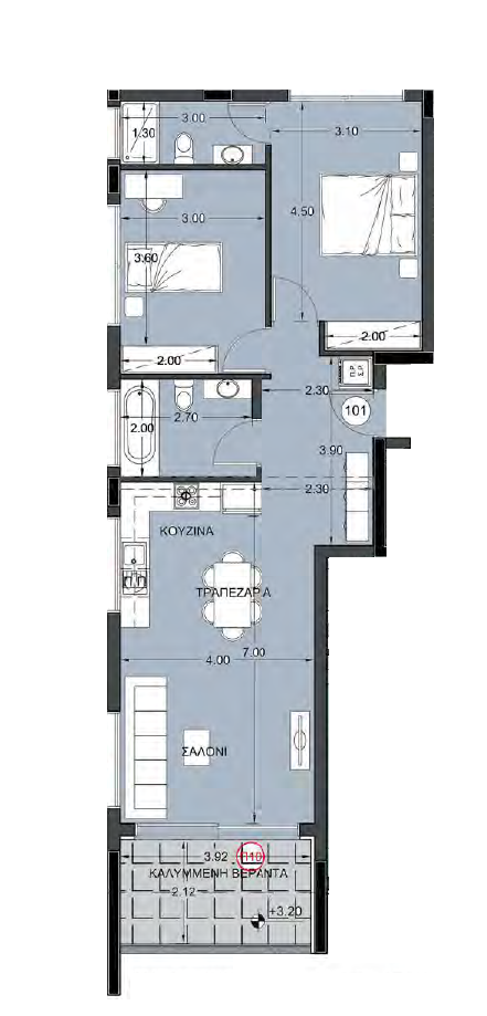 2 bedrooms Apartment in Lakatamia, Nicosia, Cyprus No. 60534