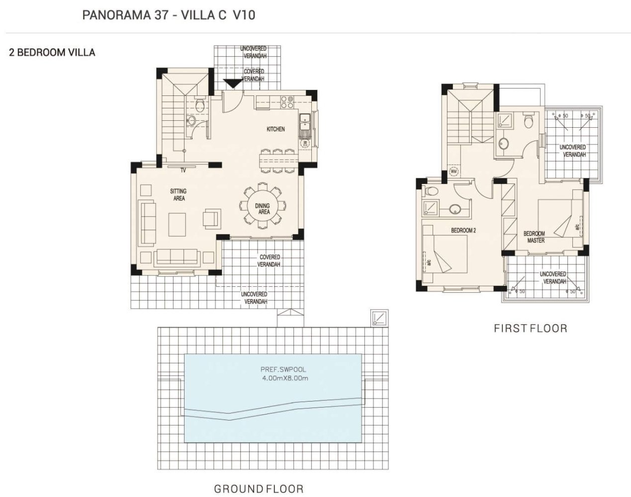2 chambres Villa à Paphos, Chypre No. 63955