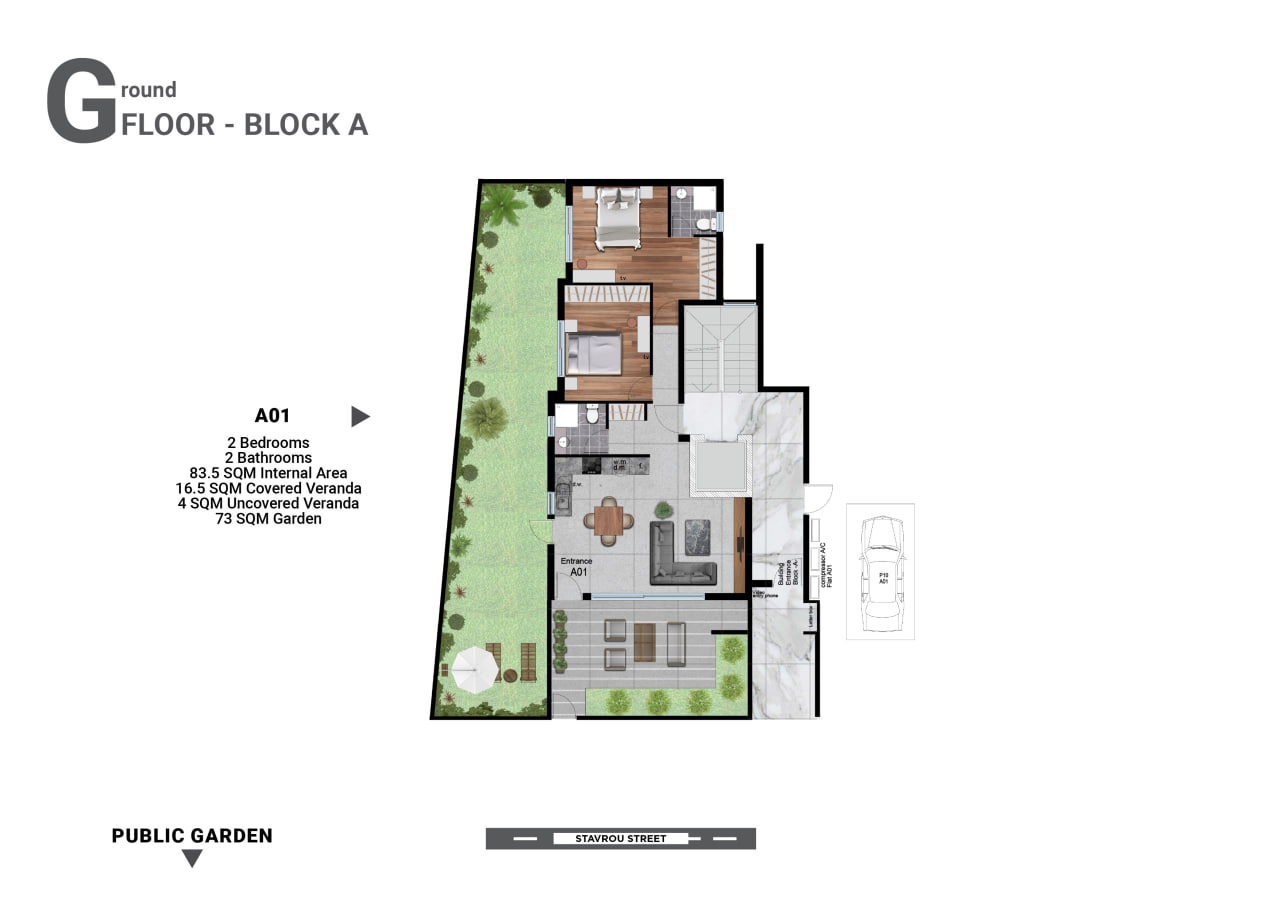 2 bedrooms Apartment in Larnaca, Larnaka, Cyprus No. 64348