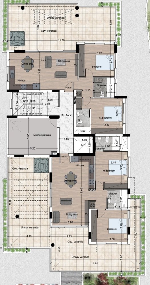 2 bedrooms Penthouse in Larnaca, Larnaka, Cyprus No. 63504