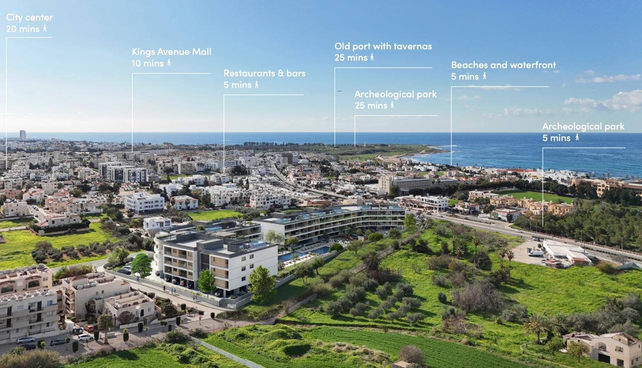 57.2m2 Apartamento en Paphos, Chipre No. 65340
