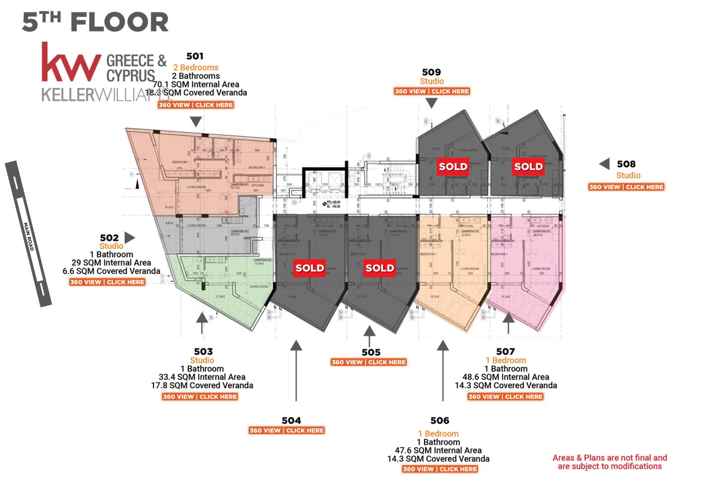 1 bedroom Apartment in Larnaca, Larnaka, Cyprus No. 63290