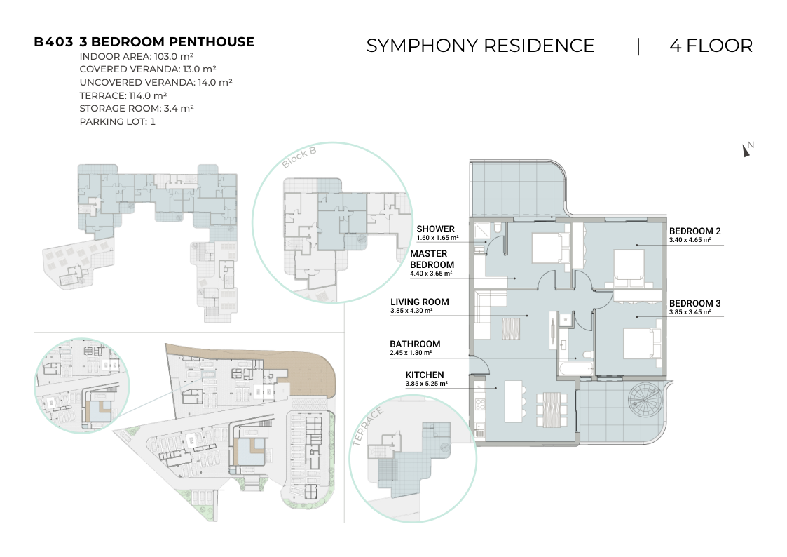 3 bedrooms Penthouse in Limassol, Cyprus No. 64703