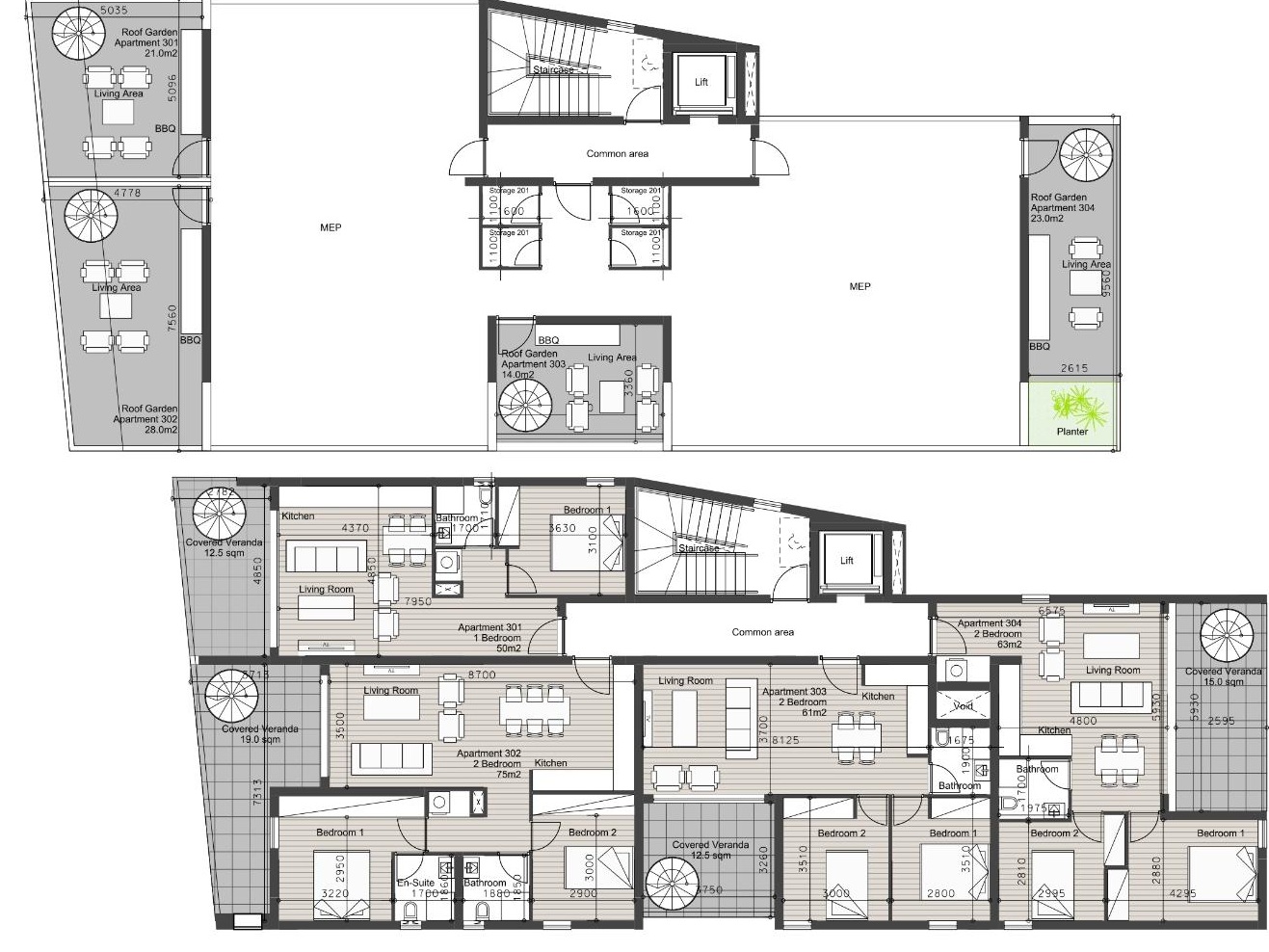 2 chambres Penthouse à Limassol, Chypre No. 65240