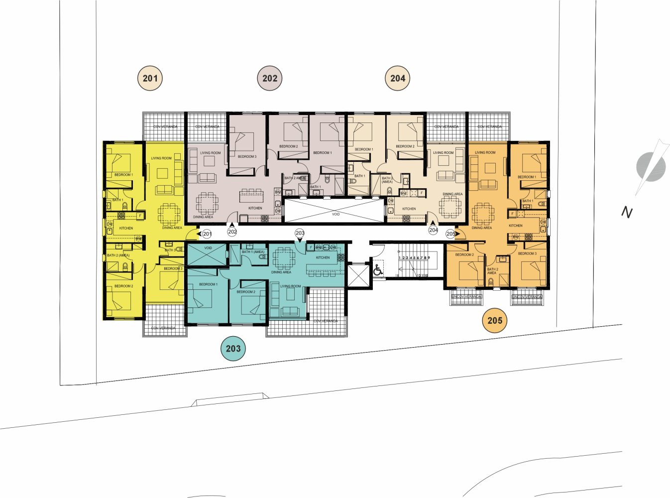 3 chambres Appartement à Paphos, Chypre No. 63951