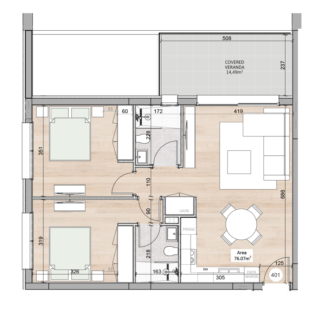 2 chambres Appartement à Limassol, Chypre No. 62267