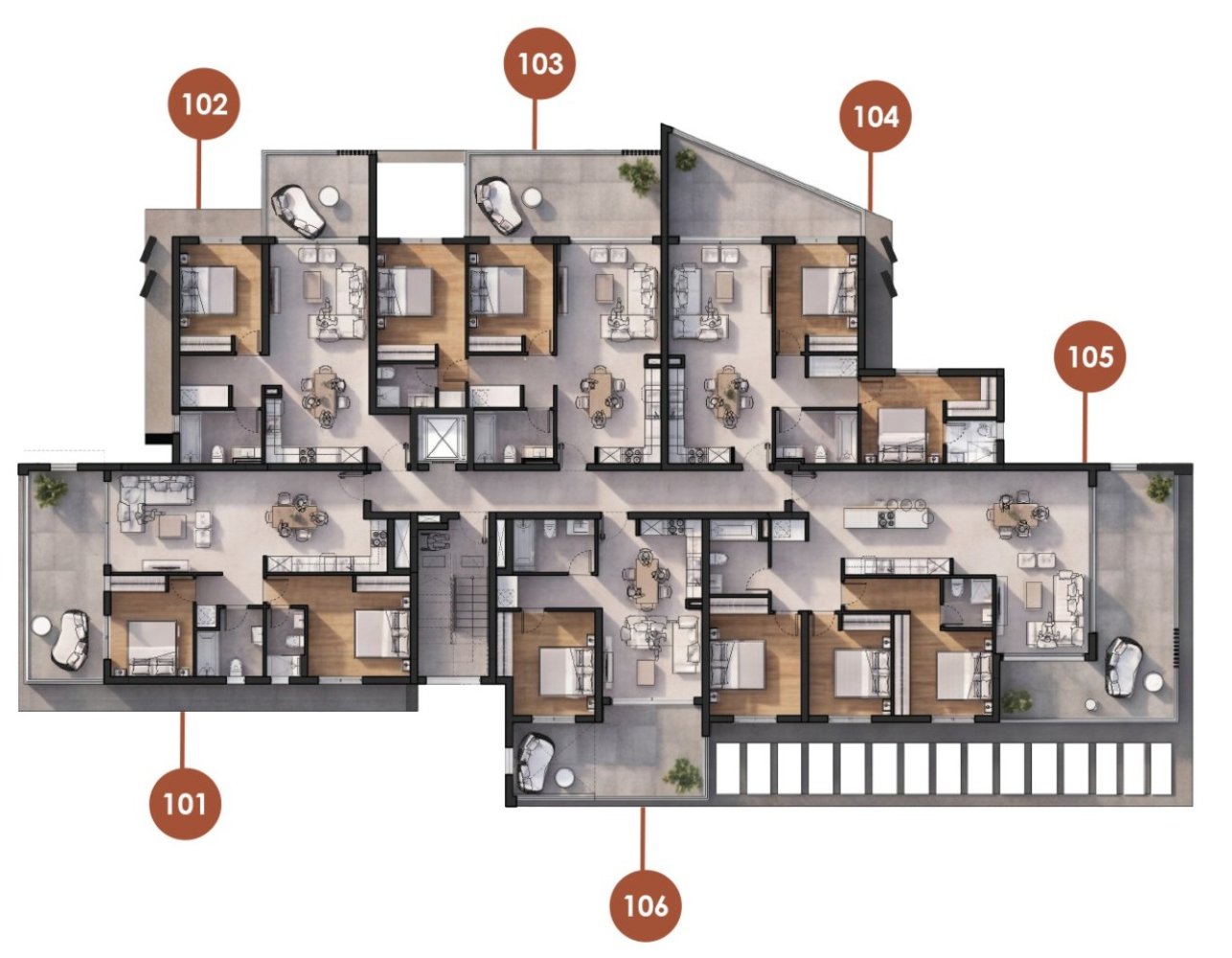 2 dormitorios Apartamento en Larnaca, Larnaka, Chipre No. 64832